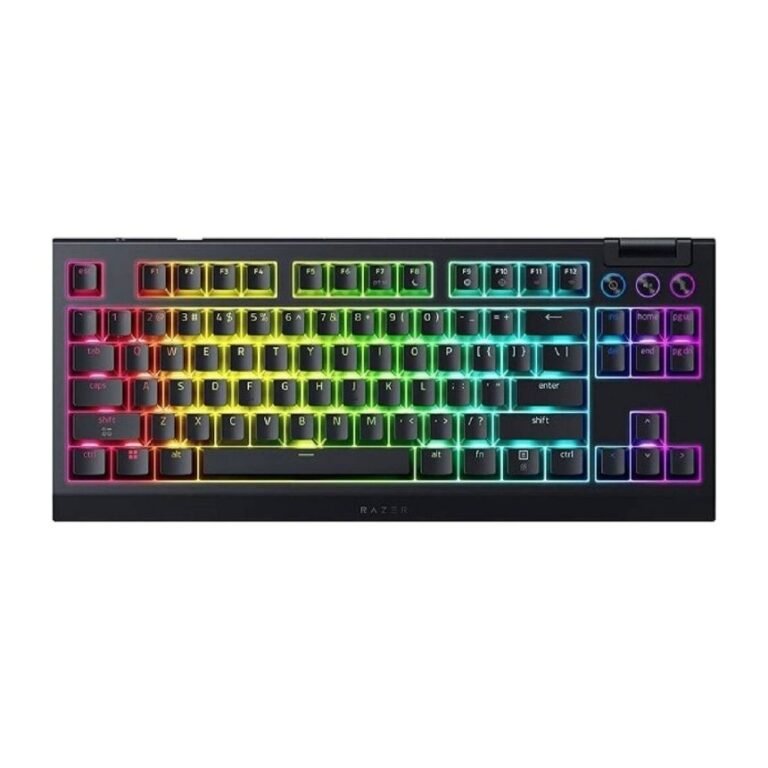 Razer BlackWidow V4 Tenkeyless HyperSpeed Wireless Gaming Keyboard – Mechanical, RGB, Black