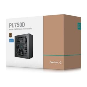 DeepCool PL750D 750W Power Supply – 80 PLUS Bronze, ATX 3.0, Non-Modular PSU, Active PFC, Black