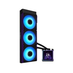 Lian Li HydroShift II LCD-S 360CL Black – 360mm AIO Liquid Cooler, 3.4” IPS Display, Wireless Aesthetics, 3200 RPM