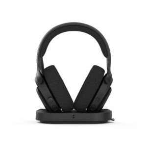 Fractal Design Scape Dark Wireless Gaming Headset – Black, RGB Lighting, Noise-Cancelling Mic, Ultra-Low Latency