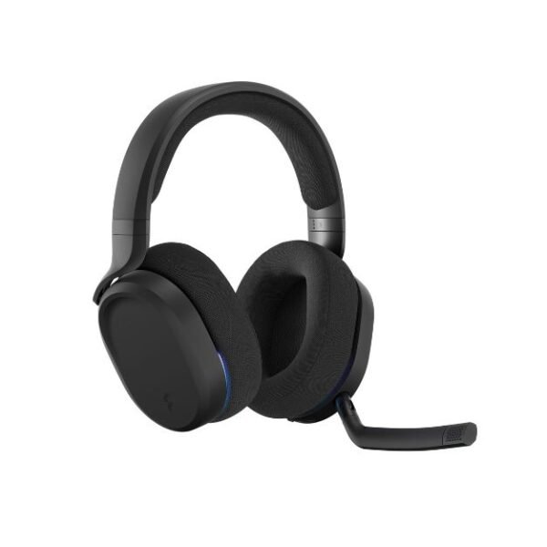Fractal Design Scape Dark Wireless Gaming Headset – Black, RGB Lighting, Noise-Cancelling Mic, Ultra-Low Latency