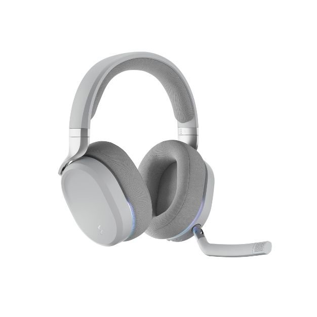 Fractal Design Scape Light Wireless Gaming Headset – White, RGB Lighting, Noise-Cancelling Mic, Ultra-Low Latency