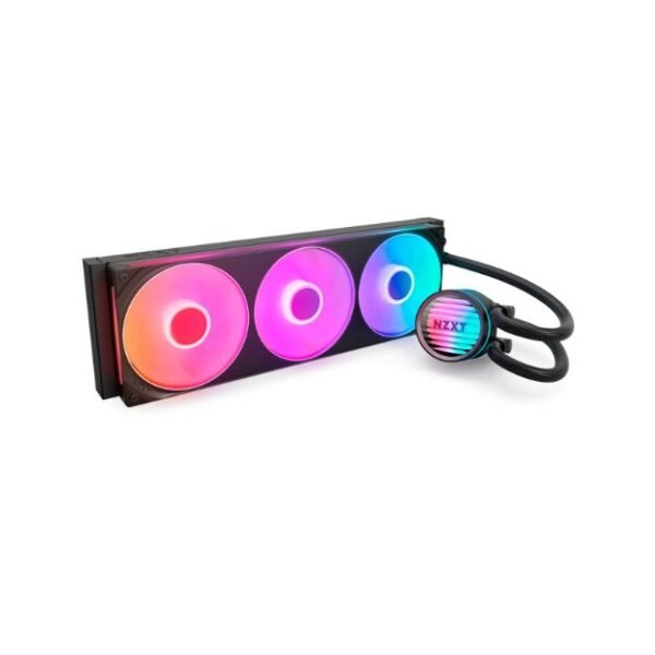 NZXT Kraken Core 360 RGB Liquid CPU Cooler – 360mm Radiator, F360 RGB Core Fans, 2400 RPM, High Airflow, Black