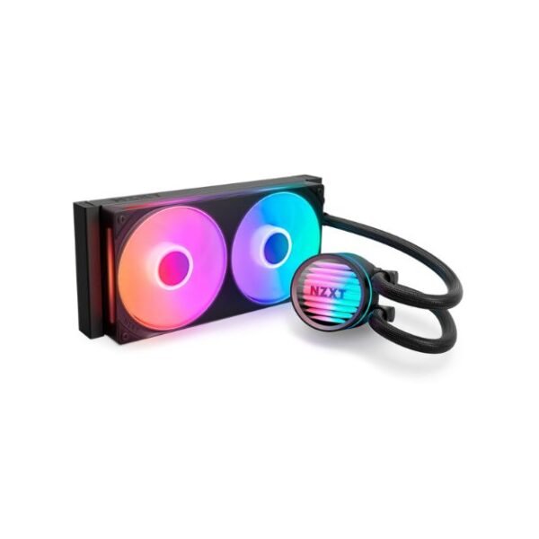 NZXT Kraken Core 240 RGB Liquid CPU Cooler – 240mm Radiator, F240 RGB Core Fans, 2400 RPM, High Airflow, Black