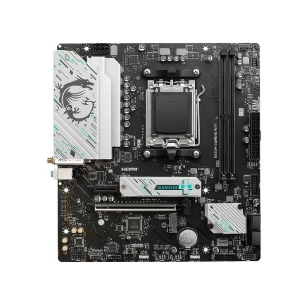 MSI B650M GAMING WIFI Micro-ATX Motherboard – AM5, DDR5 8000+ MT/s, PCIe 5.0, M.2 Gen4, Wi-Fi 6E, 2.5G LAN MSI B650M GAMING WIFI Micro-ATX Motherboard – AM5, DDR5 8000+ MT/s, PCIe 5.0, M.2 Gen4, Wi-Fi 6E, 2.5G LAN