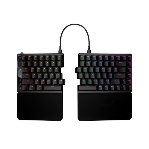 ASUS ROG Falcata 75% Split Wireless Gaming Keyboard – Hot-Swap HFX V2 Magnetic Switches, Rapid Trigger, 8K Wireless, Tri-Mode