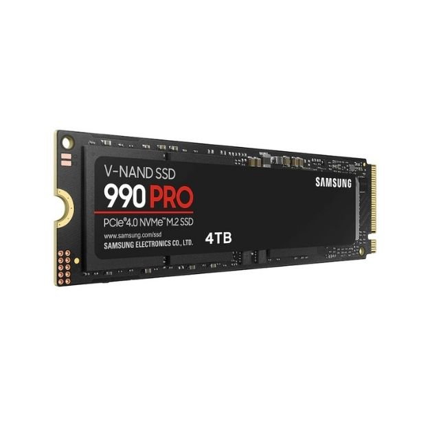 Samsung 990 PRO 4TB NVMe SSD – PCIe Gen4 x4, NVMe 2.0c, Up to 7,450MB/s Read Speed