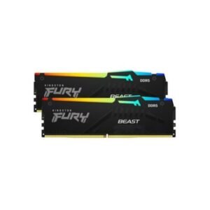 Kingston FURY Beast RGB 64GB (2×32GB) DDR5 6000MT/s RAM – CL30, AMD EXPO & Intel XMP 3.0, Black