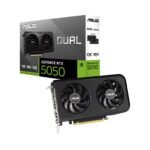 ASUS Dual GeForce RTX™ 5050 OC Edition 8GB GDDR6 Graphics Card – Dual Fan, Ray Tracing, DLSS, Black ASUS Dual GeForce RTX™ 5050 OC Edition 8GB GDDR6 Graphics Card – Dual Fan, Ray Tracing, DLSS, Black