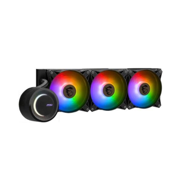 MSI MAG CORELIQUID E360 Black – 360mm AIO Liquid CPU Cooler, ARGB Fans, High Performance Cooling