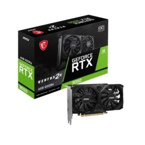 MSI GeForce RTX 3050 VENTUS 2X 6G OC Graphics Card – 6GB GDDR6, Dual Fan, Ray Tracing, DLSS
