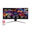 MSI MPG 341CQPX QD-OLED 34” Curved Gaming Monitor | UWQHD 3440×1440 | 240Hz | 0.03ms | HDR True Black 400