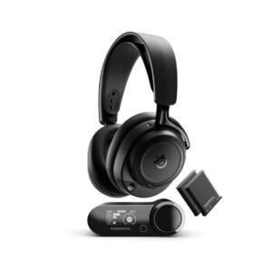 SteelSeries Arctis Nova Elite Wireless Gaming Headset – ANC, 96kHz/24bit Hi-Res Audio, 40mm Carbon Fiber Drivers, Infinite Power System (Obsidian)