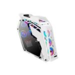 WJCoolMan Star Plus Special Edition ARGB Gaming Case – White | 8 Pre-Installed ARGB Fans | Mid-Tower PC Case