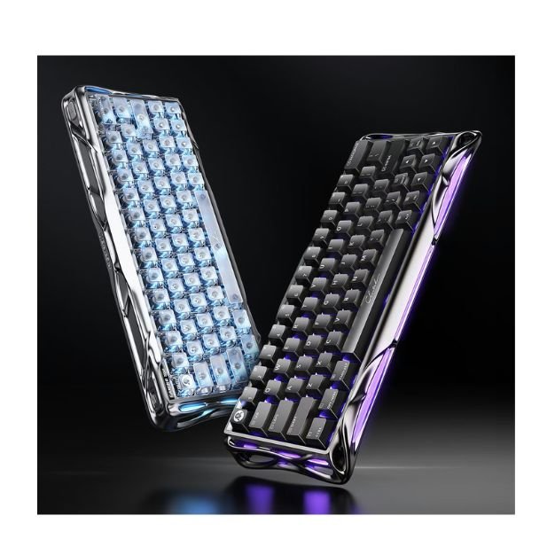 GravaStar Mercury V60 Pro Deluxe Edition Aluminum Magnetic Gaming Keyboard – 8KHz Polling Rate, Dual Keycap Gift Set, Chrome Silver GravaStar Mercury V60 Pro Deluxe Edition Aluminum Magnetic Gaming Keyboard – 8KHz Polling Rate, Dual Keycap Gift Set, Chrome Silver