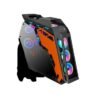 WJCoolMan Star Plus Special Edition ARGB Gaming Case – Black | 8 Pre-Installed ARGB Fans | Mid-Tower PC Case